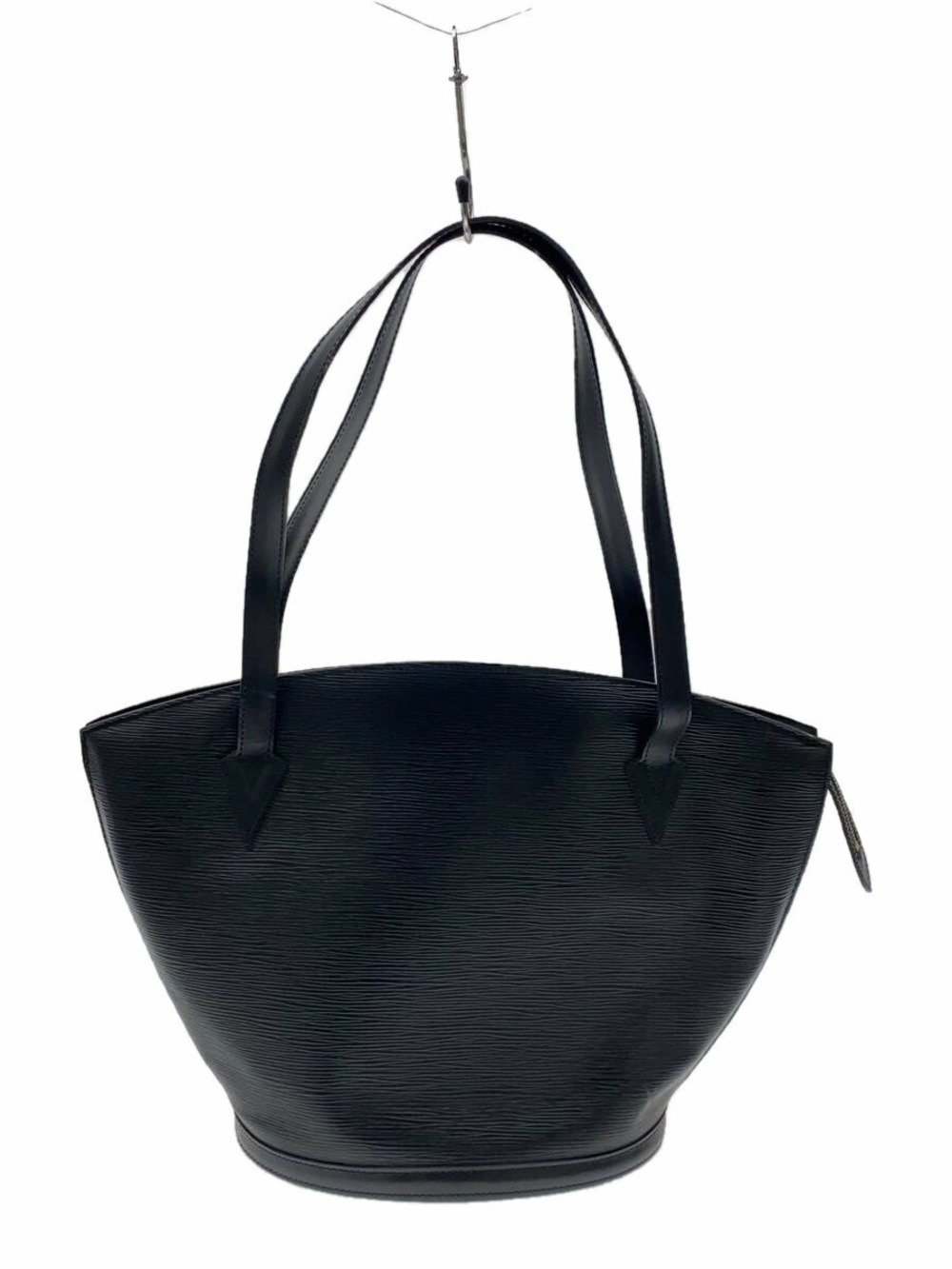 LOUIS VUITTON Saint Jacques Epi Black Leather Black Bag